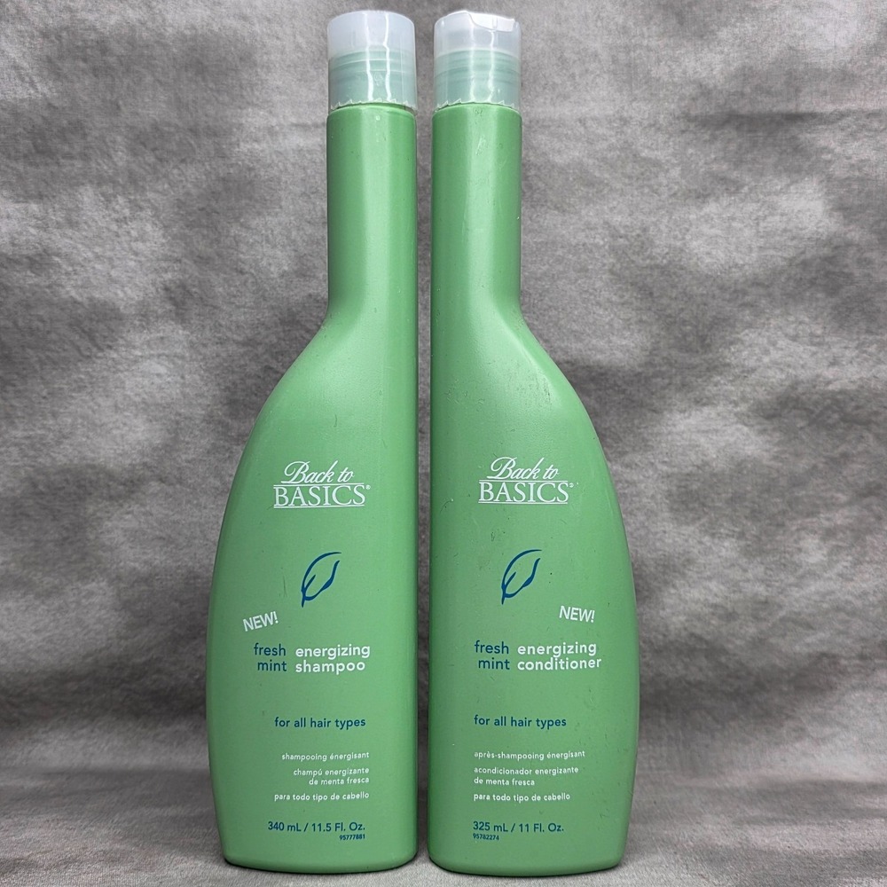 Back To Basics Fresh Mint Energizing Shampoo 11.5oz & Conditioner 11oz